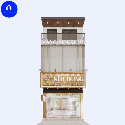 Thiết kế tiệm vàng Kim Dung chuẩn mực kinh doanh